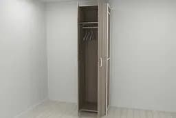 Шафа Гардероб Уні секція 6 серії Конект Ferrum-decor 220x60x50см Білий метал ДСП Дуб Сонома Трюфель 16 мм (FRD-104582)