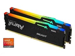 Оперативна пам'ять Kingston FURY 32 GB (2x16GB) DDR5 6000 MHz FURY Beast RGB (KF560C36BBEAK2-32)