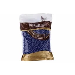 Горячий пленочный воск в гранулах Hard Wax Beans Blue 500 г – профессиональный воск для депиляции без полосок