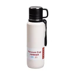 Термос High Bottle 1 л із заварником та фліп кришкою, білий Yiwu HP-14-28W