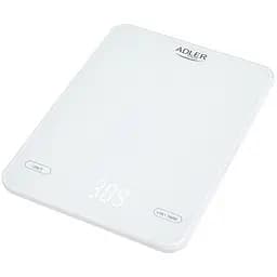 Ваги кухонні Adler AD 3177 white електронні/10кг/г; мл, унція/ USB type C/ автовимкнення/ скло - мініатюра 2