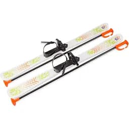 Детские лыжи ТехноК с палками белый 90 см