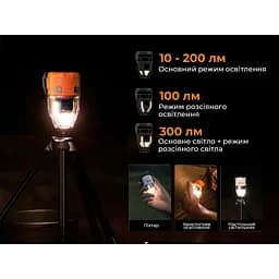 Насос-ліхтар кемпінговий Flextail Max Pump 3, помаранчевий - мініатюра 6
