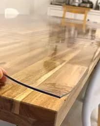 М'яке скло Прозора силіконова скатертина на стіл Soft Glass Захист для меблів 1.3х1.0 м (товщина 2мм) - мініатюра 5