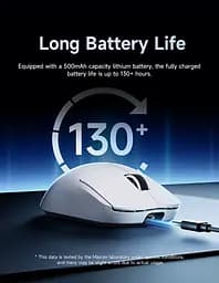 Комп'ютерна миша MCHOSE A5 v2 Ultra бездротова ігрова PAW3395, 26000 DPI 2,4G+Bluetooth Black - мініатюра 5