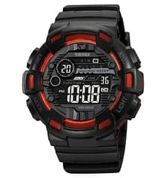 Годинник чоловічий спортивний наручний Skmei 2110 (Чорний з помаранчевим)