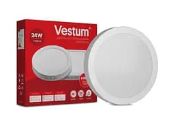 Круглий світлодіодний світильник Vestum накладний 24W 6000K 220V 1-VS-5304 - мініатюра 2