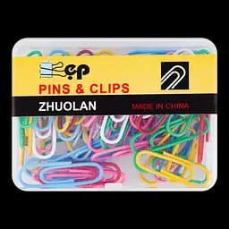 Набір канцелярських скріпок Pins&Clips, 60 шт, різнобарв'я (853749)