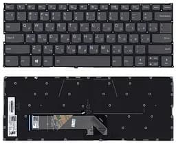Клавіатура для ноутбука Lenovo Yoga (530-14IKB) Black з підсвічуванням (Light) (No Frame)