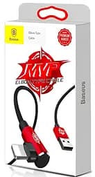Кабель Baseus MVP Elbow L Shape Cable USB to Lightning 1.5A 1m CALMVP-09 Red - мініатюра 4