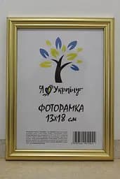 Фоторамка 13х18, золота, 1515-х811-10, Скло + Картон