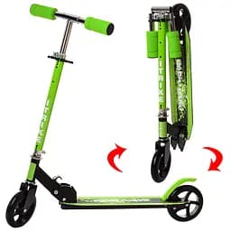 Самокат с подножкой SR 2-005 складной 2-005-GRB