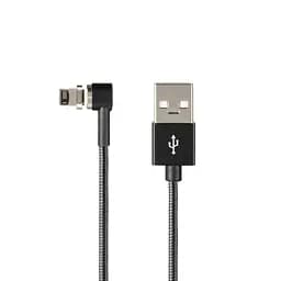 USB Cable Hoco U20 Magnetic Absorption iPhone 6 (L Shape) Black 1m
