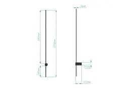 Настінний світильник MJ-Light LINE 12W 3000K WH 13008 - мініатюра 5
