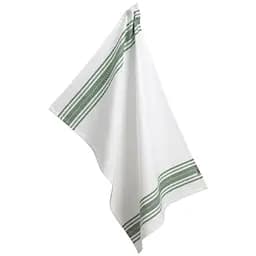 Кухонний рушник Kela Cora 70x50 см білий в зелену смужку (12826)