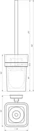 Йоржик настінний Topaz TКВ 9929A-BL, Чорний - мініатюра 3