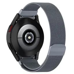 Ремінець для Samsung Galaxy Watch 5 Pro - темно-сірий Watchbands Milanese Loop ширина кріплення 20мм металевий (WB99000905) - мініатюра 2
