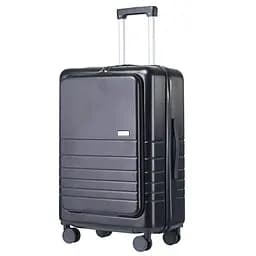 Валіза Semi Line 24 дюйми (M) T5964-3, ABS, з USB-зарядкою та відділенням для ноутбука, ручна поклажа, чорний