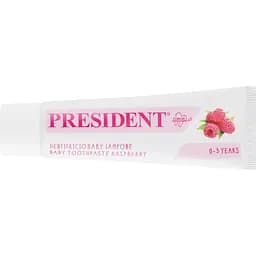 Зубна паста President Baby Toothpaste Raspberry 0-3 years 30 мл - мініатюра 2