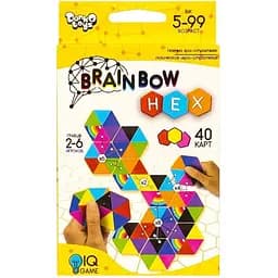 Розважальна карткова гра Brainbow HEX Danko Toys G-BRH-01-01, 40 карт