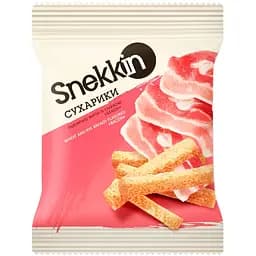 Сухарики Snekkin Пшенично-ржаные со вкусом бекона 110 г (777408)