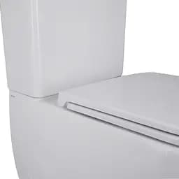 Унітаз-компакт Qtap Robin Ultra Quiet безободковий з сидінням Soft-close QT13222128AUQ1W, Білий - мініатюра 6
