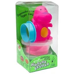 Набор для творчества Strateg Мильная вечеринка - розовый динозавр на украинском языке (32106)