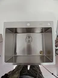 Кухонная мойка нержавейка 60x50 Platinum Handmade (сифон круглый, 3,0/0,8), Нержавеющая сталь