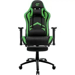 Геймерское кресло GT Racer черное с зеленым (X-2534-F Black/Green)