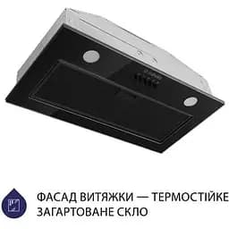 Витяжка вбудована Minola HBI 52622 BL Glass 700 LED - мініатюра 3