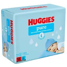 Набір вологі серветки Huggies Pure 448 шт. (2 x 224 шт.) - мініатюра 2