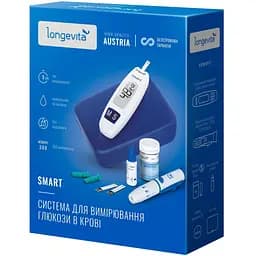 Глюкометр Longevita Smart Система для визначення рівня глюкози в крові + 50 тест-смужок (6662662) - мініатюра 6