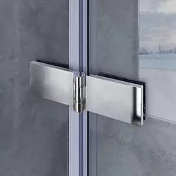 Шторки скляні на ванну Koer SR BS05-90x140-TR-01 прозоре скло Easy Clean 6 мм, хром KR5372, Універсальна, прозорий, хром - мініатюра 5