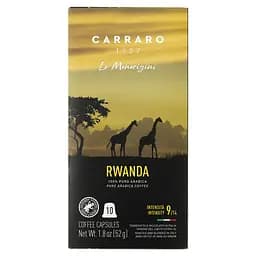 Уцінка. Кава в капсулах Carraro Nespresso Rwanda, 10 капсул 