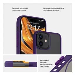 Чехол для Apple iPhone 11, Uniq MagCase, фиолетовый, противоударный, панель-накладка с MagSafe, ударопрочный TPU+PC, с магнитом MagSafe, поддержка полноценной беспроводной зарядки, ArmorStandart (ARM75319) - мініатюра 3