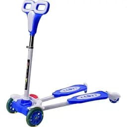 Дитячий самокат Bambi Тридер HL-282 колеса PVC зі світлом Блакитний