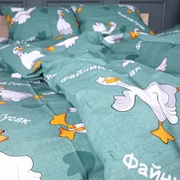 Підковдра MirSon Happy Duck бязь 160х220 см бірюзовий (2200013128748) - мініатюра 4