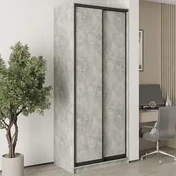 Шкаф-купе двухдверный MebelStar Стандарт BG 2ДСП 100x45x240 см Бетон (MBS-9967)