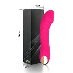 Вібратор 20 режимів вібрації точка G силікон водостійкий USB зарядка фуксія