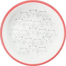 Миска для котів Trixie коротконосі породи керамічна 0.3 л 15 см червона з білим (24771) - мініатюра 2