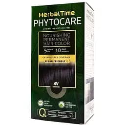 Краска для волос Herbal Time Phytocare тон 4V (Баклажан) 125 мл