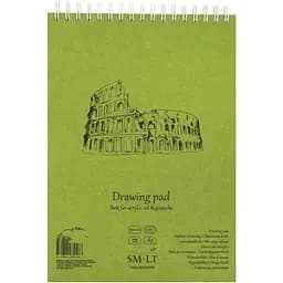 Альбом для акрила и масла А5 на спирали SM-LT Art AUTHENTIC (DRAWING) 290 г/м² 20 л белая бумага