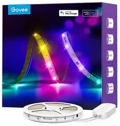 Стричка свитлодиодна розумна Govee H618С RGBIC Basic Wi-Fi + Bluetooth LED Strip Light 10м Билий