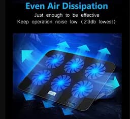 Охолоджувальна підставка для ноутбука 15.6 дюйма Ice Coorel A9, 6x60mm 2500RPM, 2xUSB - мініатюра 5