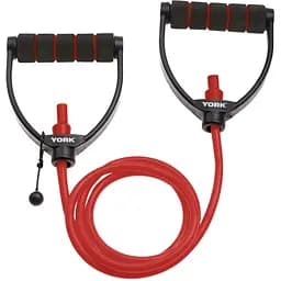 Еспандер трубчастий з ручками York Fitness 6-9кг, червоний
