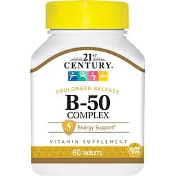 Вітаміни та мінерали 21st Century Vitamin B-50 Complex, 60 таблеток