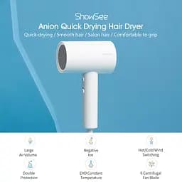 Фен Xiaomi Youpin Showsee Anion Hair Dryer 1800W - мініатюра 5