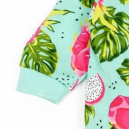 Чоловічок кулірний Tropics Story для дітей зріст 68 см (3 - 6 місяців) Malena Зелений з принтом - мініатюра 3