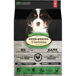 Сухой корм для щенков больших пород Oven-Baked Tradition, из свежего мяса курятины, 11,34 кг