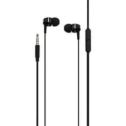 Проволока наушники Borofone 3.5 mm BM36 Acura вакуумная с микрофоном 1.2 m Black